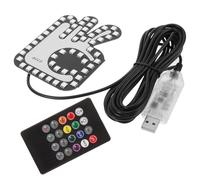 FUNOMOCYA Lampada LED USB per Auto Gesto con Luce Segnale Anti-Incidente Portatile e Resistente Ricaricabile Indicatore Sicurezza Retro Compatibile Veicoli