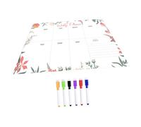 FUNOMOCYA Lavagna Settimanale Mensile Acrilico per Frigorifero Planner Cancellabile Riutilizzabile Lavagnetta Organizzatore Orari Magnetico per Cucina e Casa