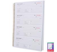 FUNOMOCYA Libretto delle Ricevute Copia Carbone per Piccole Imprese, Blocco Fatture Autocopiante in Doppia Parte Rilegatura a Spirale, Registro Pagamenti Portatile per Ufficio e
