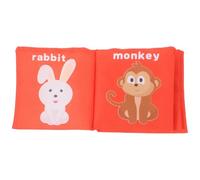 FUNOMOCYA Libro di Stoffa Morbido per Neonati con Pagine Interattive Animali, Giocattolo Educativo per lo Sviluppo Cognitivo e Sensoriale, Adatto a Bambini e Neonati