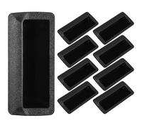 FUNOMOCYA Maniglie a Incasso Nere per Porte di Armadio, Set da 10 Pezzi in Plastica Abs 1,6mm, Maniglie per Cassetti Invisibili Presa Comoda, Design Integrato per Mobili Moderni, Accessori