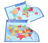 FUNOMOCYA Mappa America Da Parete Mappa Geografica Per Apprendimento Del Mondo Poster America Mappe Didattiche Per Ragazza e Classi