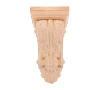 FUNOMOCYA Mensole Intagliate in Legno Colonne Romane Decorative Beige, Applicazione Versatile per Mobili e Facile Installazione in Stile Europeo Classico Rustico