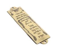 FUNOMOCYA Mezuzah Metallo Vintage con Scrittura Ebraica Decorazione Religiosa e Cerimonie Atmosfera Sacra e Alta