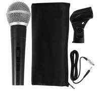 FUNOMOCYA Microfono Dinamico Per Cantare Con Cavo e Rete Sferica Qualità Audio Chiara e Design Classico Ergonomico