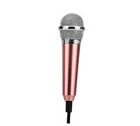 FUNOMOCYA Microfono per Cantare Mini in Metallo Oro 2 Pezzi Leggero e Facile da Trasportare per Smartphone e Notebook per Registrazioni e Comunicazioni Webcam Stili multipli