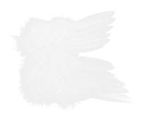 FUNOMOCYA Mini Ala D’angelo per Bambola Bianca in Piuma, Accessorio Decorativo Resistente e Facile da Fissare, per Collezioni e Foto di Bambole