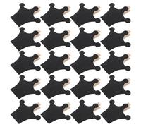 FUNOMOCYA Mini Cartelli per Lavagna in Legno con Clip, 50 Pezzi Riutilizzabili, Etichette Cancellabili per Promemoria e Segnaposto, per Casa, Ufficio e Matrimoni