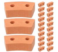 FUNOMOCYA Mini Mattoni in Argilla Colore Cachi 30 Pezzi Facili da Assemblare, Modelli DIY per Costruzioni di Case e Fortificazioni in Miniatura