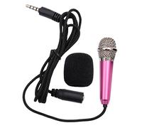 FUNOMOCYA Mini Microfono Wireless Portatile Per Karaoke Compatibile Con Smartphone e Pc Colore Rosa Leggero e Facile Da Trasportare Suono Dinamico Impeccabile Per Registrazioni e Chat Online
