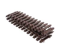 FUNOMOCYA Mini Recinzione in Legno per Giardino Fatato e Vasi Staccionata Piccola Flessibile per Decorazioni Micro Paesaggio Adatta Case delle Fate e Alberi di Natale Colore Caffè