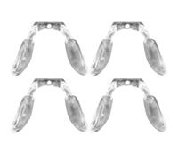 FUNOMOCYA Naselli per Occhiali in Silicone Antiscivolo, 4 Pezzi, Forma a U, Riduce il Peso sul Naso, per Montature da Vista e Occhiali da Sole