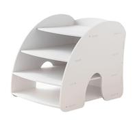 FUNOMOCYA Organizer per Scrivania Ufficio Portadocumenti Tavolo Design Rack per Libri e Riviste Struttura Robusta e Spaziosa per Documenti per Mantenere Ordine Lavoro