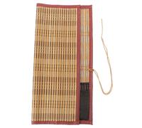 FUNOMOCYA Pencil Roll Bag in Bamboo per Calligrafia, Marrone, Art Students