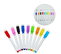 FUNOMOCYA Pennarelli Lavagna Bianca 45 Pezzi Colorati a Base D'acqua senza Odore, Pennarelli Cancellabili in Plastica Comodi per Vetro e Utensili Domestici