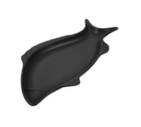 FUNOMOCYA Piatto Ceramica a Forma di Pesce per Servire Cibo Vassoio Snack Creativo Facile da Pulire Compatto e Pratico per Casa e Ristorante