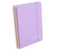FUNOMOCYA Planner Giornaliero Non Datato con Copertina Rigida Blocco Spiralato con Righe Taccuino Portatile per Lavoro Scuola e Casa Blocco Note Versatile per Uomini e Donne