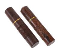 FUNOMOCYA Porta Aghi Portatile in Legno 2 Pezzi, Astuccio Compatto Multifunzione per Cucito e Stoccaggio Stuzzicadenti, Organizer Resistente all’Usura per Uso Domestico e Artigianato Manuale