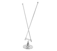 FUNOMOCYA Portabandiera da Scrivania Metallo con Base Croce Supporto Compatto per Ufficio Casa Scuola Design Elegante e Stabile per Esposizione Bandiere