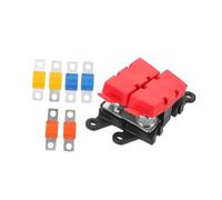 FUNOMOCYA Portafusibili Automotive con Struttura Bullone Forcella Scatola Distribuzione Multiuscita con Mini Fusibili per Auto Camion e Barche Protezione Circuiti Resistente e Temperature