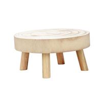 FUNOMOCYA Portavaso in Legno Massiccio Supporto per Piante da Interno ed Esterno Piedistallo Solido per Fiori e Piante Adatto per Vasi di Fiddle Leaf Cactus e Fig Tree Decorazione Naturale