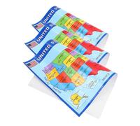 FUNOMOCYA Poster Mappa degli Stati Uniti da Parete Set 3 Pezzi Laminati per Decorazione Educativa per Aule e Camere da Letto Mappa Dettagliata Stati e Città Stampa ad Alta Definizione