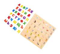 FUNOMOCYA Puzzle Alfabeto in Legno Educativo Montessori con Blocchi Grandi e Illustrazioni Intelligente per Apprendimento e Sviluppo Mani