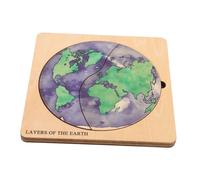 FUNOMOCYA Puzzle Struttura in Legno per Kit Educativo per Apprendimento Geografia Gioco Didattico per Sviluppo Cognitivo e Decorazione Camera