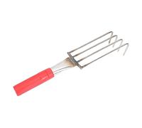 FUNOMOCYA Rastrello per Vongole con Ergonomico Strumento da Spiaggia Denti per Scavare Crostacei e Molluschi Inossidabile Utensile Resistente e Duraturo per Amanti Del