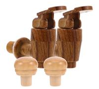 FUNOMOCYA Rubinetti in Plastica e Tappi per Secchielli di Vino Rosso e Bianco, Accessori Vintage con Chiusura Ermetica, Ideali per Barili, 2 Set