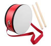 FUNOMOCYA Rullante Portatile Per Ragazzo Ragazza Ragazza Con Tracolla Strumento Musicale in Rosso Per Scuola e Attività All Aperto Per Sviluppo Del Senso Del Ritmo