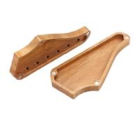 FUNOMOCYA Scatola Porta Plettri Legno Portatile Per Chitarra Organizer Pratico e Decorativo Per Plettri Design e Superficie Liscia Accessorio Essenziale Per Musicisti e Amanti Della Chitarra