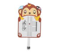 FUNOMOCYA Schede Didattiche Musicali per Ragazzo Ragazza Piccoli Tavola Mobile a Tema Scimmia, Schede per Teoria Musicale e Pratica Ritmo per Scuola e Casa, Apprendimento Pentagramma