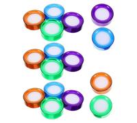 FUNOMOCYA Set 16 Pezzi Umidificatore Dita con Spugna, Vaschetta per Bagnare le Dita per Contare Soldi, Accessorio Portatile per Ufficio e Banca, Controllo Umidità per Banconote e