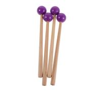 FUNOMOCYA Set 4 Bacchette Percussione in Legno Viola Mazzuoli Morbidi per Xilofono e Glockenspiel Accessori per Strumenti Musicali per Scuole e Bande Design Ergonomico per Uso Prolungato