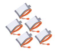 FUNOMOCYA Set da 5 Pezzi di Borsa per Trucchi in Rete Design a Cerniera Resistente All'usura, come Organizer Portatile per Cosmetici da Casa o Ufficio