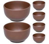 FUNOMOCYA Set di 6 Tazze da Tè in Terracotta Viola da 30ml, Eleganti e Classiche, per Degustazione di Tè a in casa Ufficio