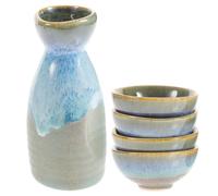FUNOMOCYA Set Giapponese Per Bere Sakè Ceramica 4 Bicchieri E 1 Brocca 4.72X1.57In Per Amici Bar Hotel Colore Casuale Stili multipli