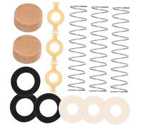 FUNOMOCYA Set Kit Di Riparazione Per Tromba Molle Valvola, Cuscinetti in Feltro e Sughero, Accessori Per Strumenti Musicali, Per Manutenzione e Precisione Esecuzione