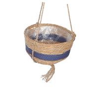 FUNOMOCYA Sospeso Marina per Piante da Ed Esterno Portavasi Appeso Blu Singolo Fioriera Decorativa per Balcone e