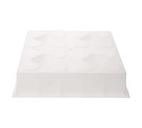 FUNOMOCYA Stampo per Pavimentazione in Plastica 27x27x5,5 Cm 4 Fori, Riutilizzabile per Vialetti da Giardino e Percorsi in Erba, Strumento Versatile per Cemento