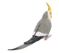 FUNOMOCYA Statuetta Parrot Cocorito in Pvc, Ornamento Realistico e Solido, per Casa e Giardino, Decorazione Esterna Alta Resa