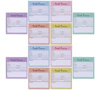 FUNOMOCYA stick-on book review notes, self-stick note pads, 12 Pezzi, carta, scrivibili, per la lettura di letteratura e insegnamento in classe