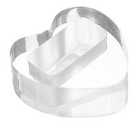 FUNOMOCYA supporto Kazoo cuore a forma di In piedi cuori display Cancella stand di visualizzazione espositore per artigianato porta kazoo piccolo espositore supporto decorativo Acrilico