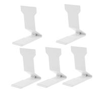 FUNOMOCYA Supporto Magnetico per Scaffalature da Supermercato 5 Pezzi Stabilizzatore Antiribaltamento in Plastica Bianca 100X45X110Mm per Espositori Alimentari e Negozi al Dettaglio