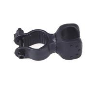 FUNOMOCYA Supporto per Luce LED da Bicicletta 2 Pezzi Nero in Plastica Dura Morsetto Regolabile a 360 Gradi per Manubrio Bici, Facile da Installare per Ciclismo Notturno