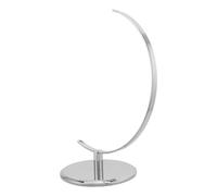 FUNOMOCYA Supporto per Mappamondo da 30cm in Metallo Argento Rotazione Fluida, Base per Modelli di Geografia in Legno, per Aula o Casa