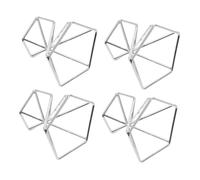 FUNOMOCYA Supporto per Piante Aeree da Tavolo Geometrico in Metallo, Set 4 Pezzi, Porta Piante Aeree per Interni, Mensola Portavasi Ventilata e Decorativa per Casa e Ufficio