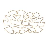 FUNOMOCYA Supporto per Piante in Ferro Color Oro Struttura Regolabile 4 Pezzi per Crescita per Monstera e Piante Rampicanti da Interno e Adatta a Vasi