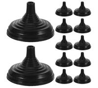 FUNOMOCYA Supporto Resistente da Nero per 24 e Tavolo Plastica Bandiera Pezzi, Portabandiera Leggero Scrivania Decorazioni da Ufficio e Centro Tavola